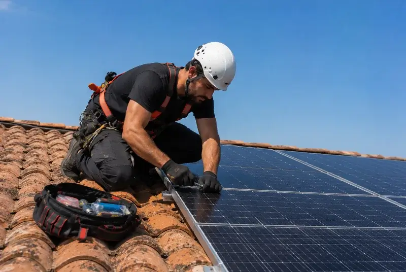 Maintenance et monitoring de panneaux solaires à Gomer